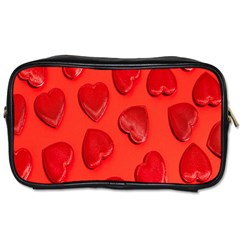 Valentine Day Heart Pattern  Toiletries Bag (one Side) by artworkshop