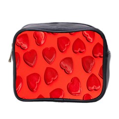 Valentine Day Heart Pattern  Mini Toiletries Bag (two Sides) by artworkshop