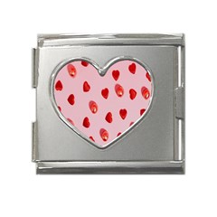 Valentine Day Heart Pattern Mega Link Heart Italian Charm (18mm) by artworkshop