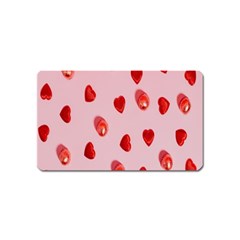 Valentine Day Heart Pattern Magnet (name Card)