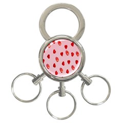 Valentine Day Heart Pattern 3-ring Key Chain by artworkshop