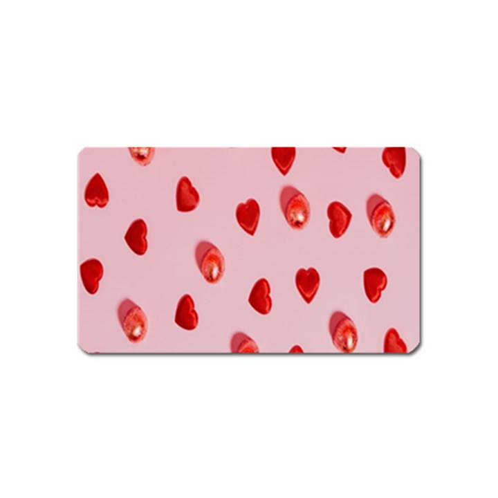 Valentine Day Heart Pattern Magnet (Name Card)