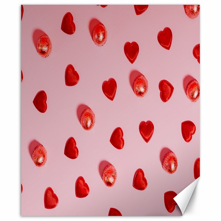 Valentine Day Heart Pattern Canvas 20  x 24 