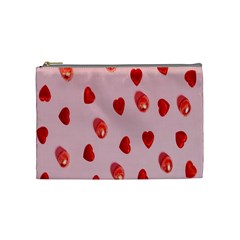 Valentine Day Heart Pattern Cosmetic Bag (medium) by artworkshop