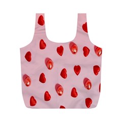 Valentine Day Heart Pattern Full Print Recycle Bag (m) by artworkshop