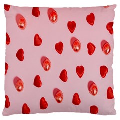 Valentine Day Heart Pattern Large Cushion Case (one Side) by artworkshop