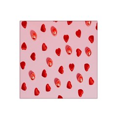 Valentine Day Heart Pattern Satin Bandana Scarf 22  X 22  by artworkshop