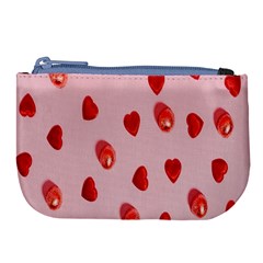 Valentine Day Heart Pattern Large Coin Purse by artworkshop