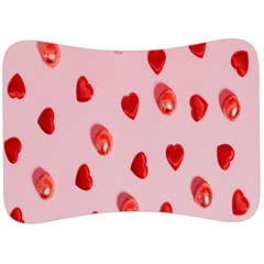 Valentine Day Heart Pattern Velour Seat Head Rest Cushion by artworkshop