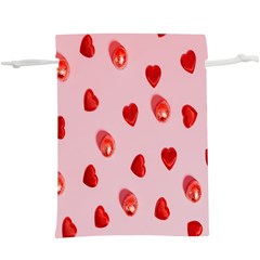 Valentine Day Heart Pattern Lightweight Drawstring Pouch (xl) by artworkshop