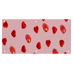 Valentine Day Heart Pattern Banner And Sign 6  X 3  by artworkshop