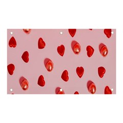 Valentine Day Heart Pattern Banner And Sign 5  X 3  by artworkshop