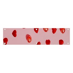 Valentine Day Heart Pattern Banner And Sign 4  X 1  by artworkshop