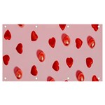 Valentine Day Heart Pattern Banner and Sign 7  x 4  Front