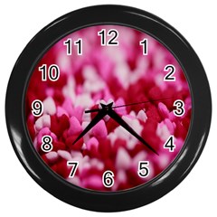 Valentine Day Heart Symbol Capsule Wall Clock (black) by artworkshop