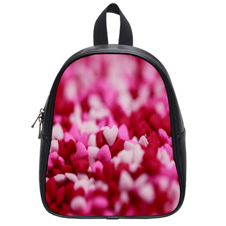 Valentine Day Heart Symbol Capsule School Bag (Small)