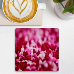 Valentine Day Heart Symbol Capsule Uv Print Square Tile Coaster  by artworkshop