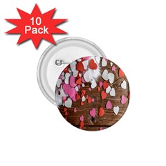 Valentine Day Heart Wallpaper 1 75  Buttons (10 Pack) by artworkshop