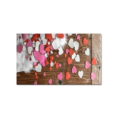 Valentine Day Heart Wallpaper Sticker (rectangular) by artworkshop