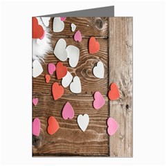 Valentine Day Heart Wallpaper Greeting Cards (pkg Of 8) by artworkshop