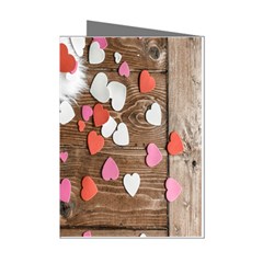 Valentine Day Heart Wallpaper Mini Greeting Cards (pkg Of 8) by artworkshop