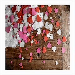 Valentine Day Heart Wallpaper Medium Glasses Cloth (2 Sides) by artworkshop