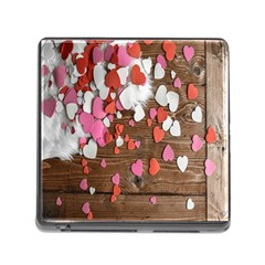 Valentine Day Heart Wallpaper Memory Card Reader (square 5 Slot) by artworkshop