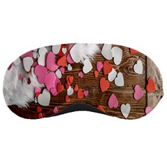 Valentine Day Heart Wallpaper Sleeping Mask by artworkshop