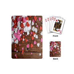 Valentine Day Heart Wallpaper Playing Cards Single Design (mini) by artworkshop