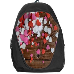 Valentine Day Heart Wallpaper Backpack Bag by artworkshop