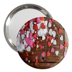 Valentine Day Heart Wallpaper 3  Handbag Mirrors