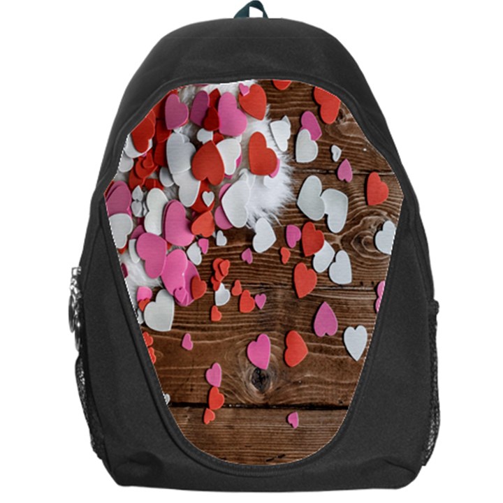 Valentine Day Heart Wallpaper Backpack Bag