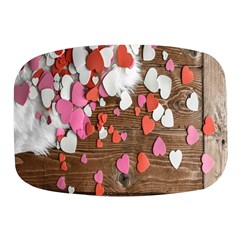 Valentine Day Heart Wallpaper Mini Square Pill Box by artworkshop