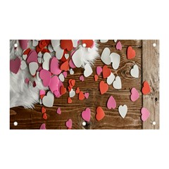 Valentine Day Heart Wallpaper Banner And Sign 5  X 3  by artworkshop