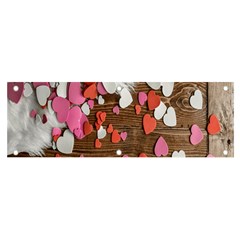 Valentine Day Heart Wallpaper Banner And Sign 6  X 2  by artworkshop