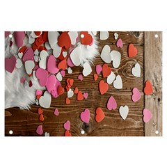 Valentine Day Heart Wallpaper Banner And Sign 6  X 4  by artworkshop