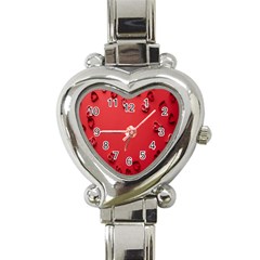 Valentine Day Logo Heart Ribbon Heart Italian Charm Watch by artworkshop