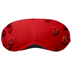 Valentine Day Logo Heart Ribbon Sleeping Mask by artworkshop