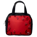 Valentine Day Logo Heart Ribbon Classic Handbag (One Side) Front