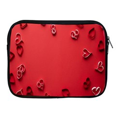 Valentine Day Logo Heart Ribbon Apple Ipad 2/3/4 Zipper Cases by artworkshop