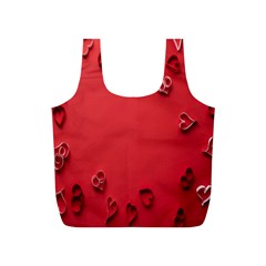 Valentine Day Logo Heart Ribbon Full Print Recycle Bag (s)