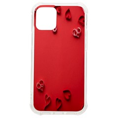 Valentine Day Logo Heart Ribbon Iphone 12 Mini Tpu Uv Print Case	 by artworkshop