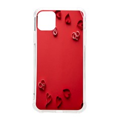 Valentine Day Logo Heart Ribbon Iphone 11 Pro Max 6 5 Inch Tpu Uv Print Case by artworkshop