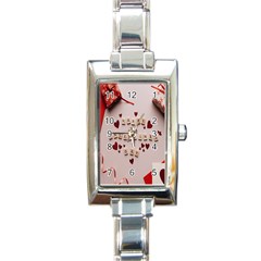 Valentine Gift Box Rectangle Italian Charm Watch by artworkshop