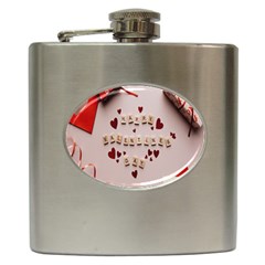 Valentine Gift Box Hip Flask (6 Oz) by artworkshop