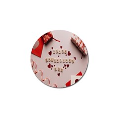 Valentine Gift Box Golf Ball Marker by artworkshop