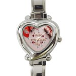 Valentine Gift Box Heart Italian Charm Watch Front