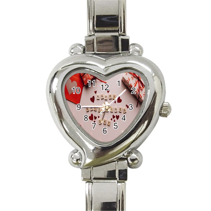 Valentine Gift Box Heart Italian Charm Watch