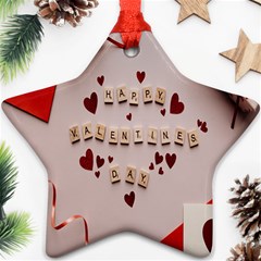 Valentine Gift Box Star Ornament (two Sides) by artworkshop