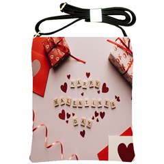 Valentine Gift Box Shoulder Sling Bag by artworkshop